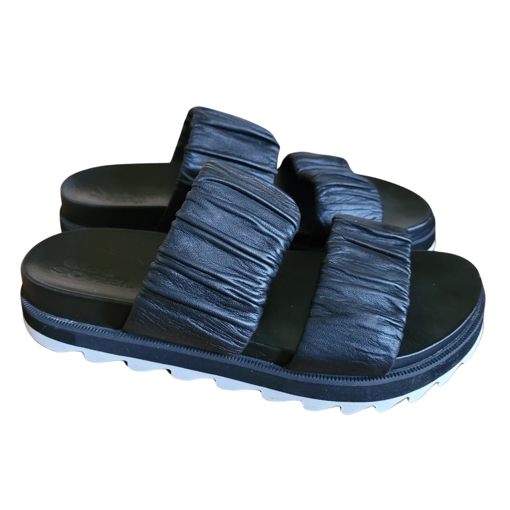 Sorel Two Strap Roaming Black Sandals Women's SZ 6.5